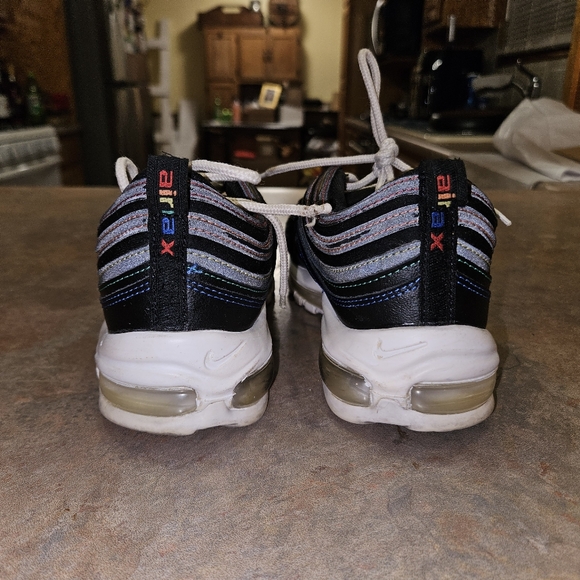 Nike Air Max 97 "Rainbow Stitch" Black Sneakers - Picture 4 of 8